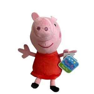 Peppa Pig Stuffed Animal - Pink and Red